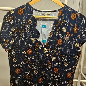 Trinity Kni Scalloped Dress